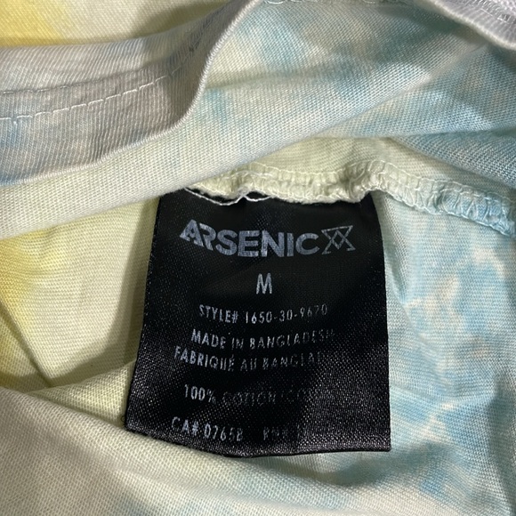 Arsenic Men’s Tye Dye “Permanent Vacation” Tee Size Medium - Picture 6 of 8